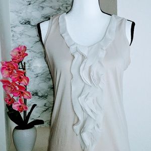 Ann Taylor Petite Ruffled Sleeveless Camisole